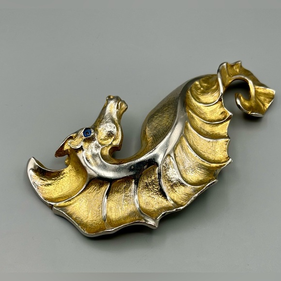 Christopher Ross Seahorse Belt Buckle 1991, 24k Gold Plated,Vintage, RARE - Picture 10 of 15